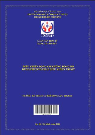 Luận văn Ðiều khiển động cơ không đồng bộ dùng phương pháp điều khiển trượt (Phần 1)