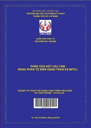 Luận văn Phân tích kết cấu tấm bằng phần tử biến dạng trơn ES-MITC3 (Phần 1)