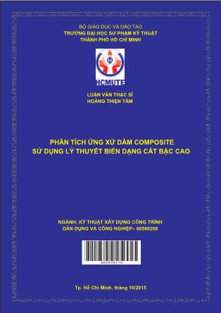 Luận văn Phân tích ứng xử dầm composite sử dụng lý thuyết biến dạng cắt bậc cao (Phần 1)
