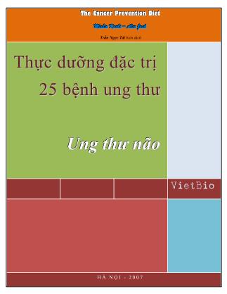 Thực dưỡng đặc trị ung thư – Ung thư não