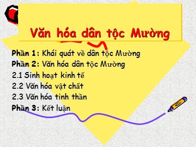 Văn hóa dân tộc Mường