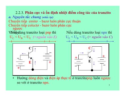 Bài giảng Kỹ thuật điện tử - Nguyễn Văn Hân (Phần 3)