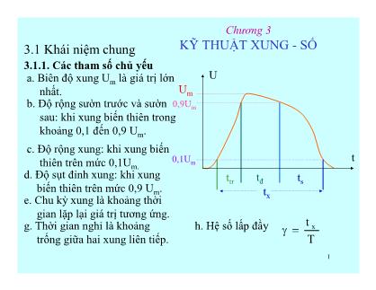Bài giảng Kỹ thuật điện tử - Nguyễn Văn Hân (Phần 7)