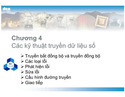 Bài giảng Kỹ thuật truyền số liệu - Chương 4: Các kỹ thuật truyền dữ liệu số