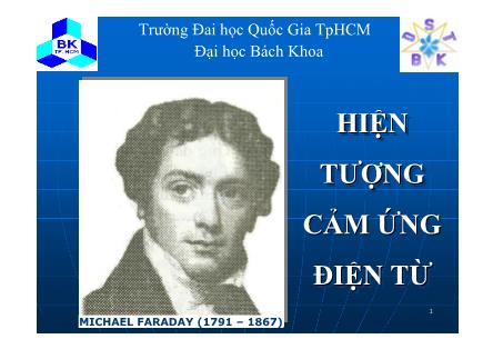 Bài giảng Tĩnh điện học - Phần XII: Hiện tượng cảm ứng điện từ