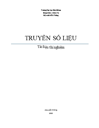 Bài giảng Truyền số liệu