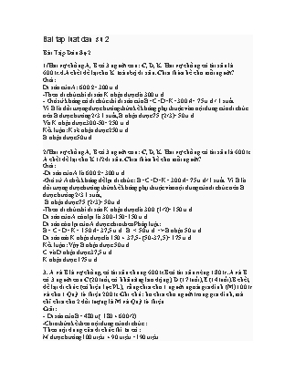 Bài tập Luật dân sự 2