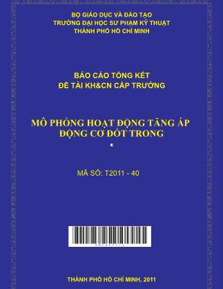 Báo cáo Mô phỏng hoạt động tăng áp động cơ đốt trong (Phần 1)