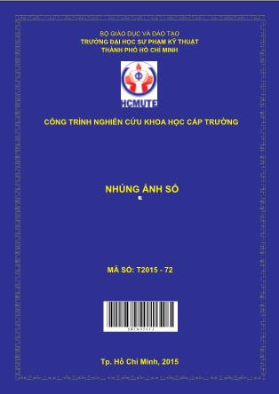 Báo cáo Nhúng ảnh số (Phần 1)