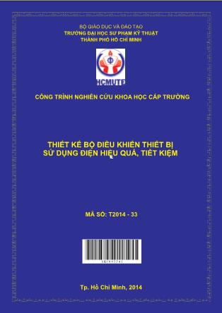 Báo cáo Thiết kế bộ ðiều khiển thiết bị sử dụng ðiện hiệu quả, tiết kiệm (Phần 1)
