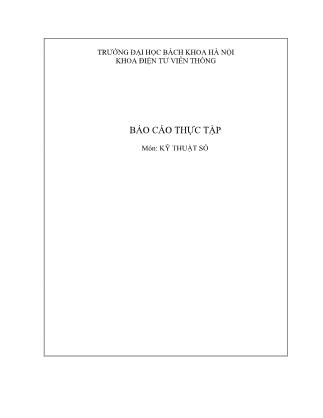 Báo cáo thực tập môn Kỹ thuật số: Thiết kế bộ đếm 68