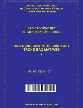Báo cáo Ứng dụng biểu thức chính quy trong bảo mật web (Phần 1)