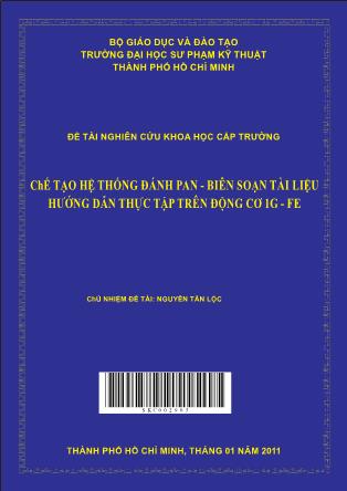 Đề tài Chế tạo hệ thống đánh pan – Biên soạn tài liệu hướng dẫn thực tập trên động cơ 1G-FE (Phần 1)
