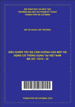 Đề tài Điều khiển tốc độ cầm chừng cho một số động cơ thông dụng tại Việt Nam (Phần 1)