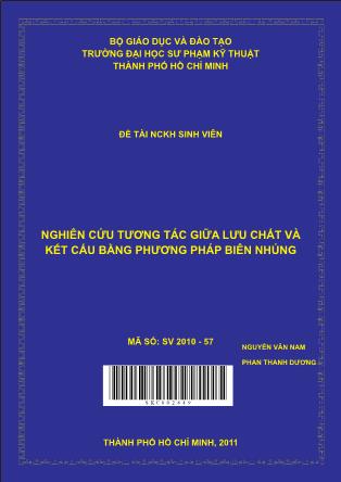 Đề tài Nghiên cứu tương tác giữa lưu chất và kết cấu bằng phương pháp biên nhúng (Phần 1)