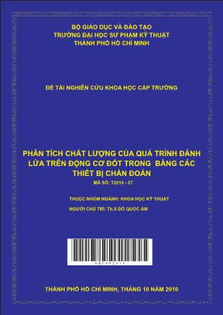 Đề tài Phân tích chất lượng của quá trình đánh lửa trên động cơ đốt trong bằng các thiết bị chẩn đoán (Phần 1)