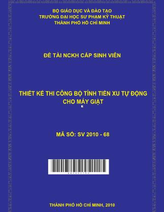 Đề tài Thiết kế thi công bộ tính tiền xu tự động cho máy giặt (Phần 1)