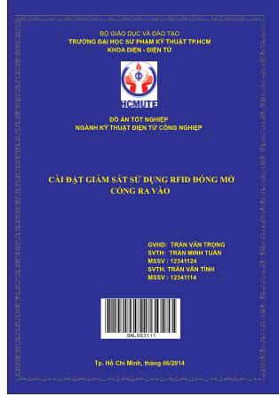 Đồ án Cài đặt giám sát sử dung RFID đóng mở cổng ra vào (Phần 1)