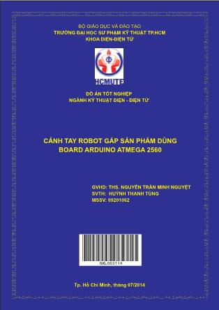 Đồ án Cánh tay robot gắp sản phẩm dùng board Arduino Atmega 2560 (Phần 1)