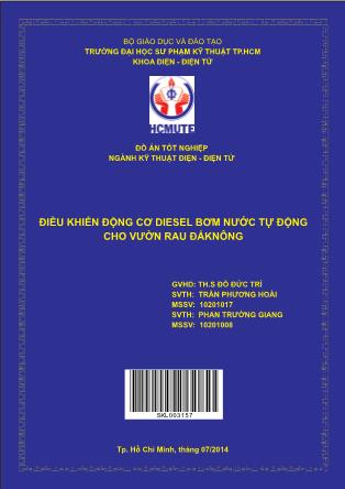 Đồ án Điều khiển động cơ Diesel bơm nước tự động cho vườn rau ĐắkNông (Phần 1)