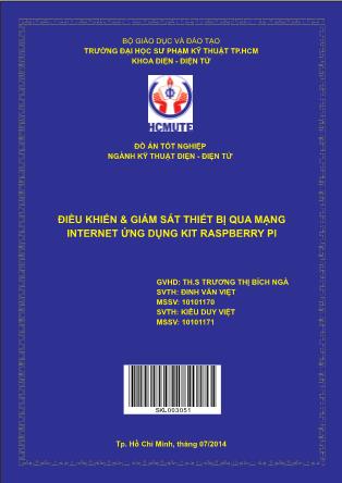Đồ án Điều khiển & giám sát thiết bị qua mạng internet ứng dụng kit Raspberry Pi (Phần 1)