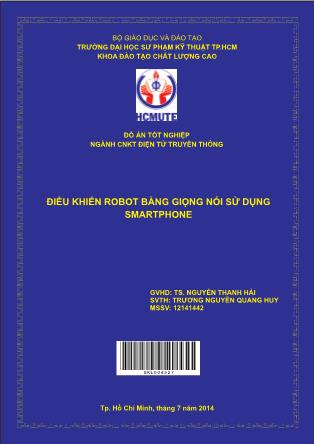 Đồ án Điều khiển robot bằng giọng nói sử dụng smartphone (Phần 1)