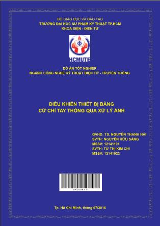 Đồ án Điều khiển thiết bị bằng cử chỉ tay thông qua xử lý ảnh (Phần 1)
