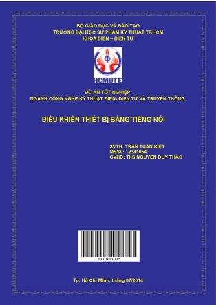 Đồ án Điều khiển thiết bị bằng tiếng nói (Phần 1)