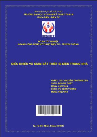 Đồ án Điều khiển và giám sát thiết bị điện trong nhà (Phần 1)