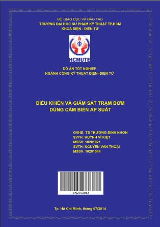 Đồ án Điều khiển và giám sát trạm bơm dùng cảm biến áp suất (Phần 1)