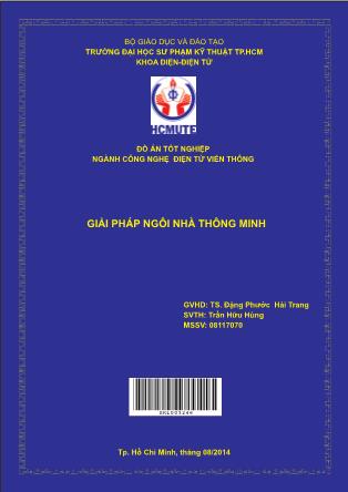 Đồ án Giải pháp ngôi nhà thông minh (Phần 1)