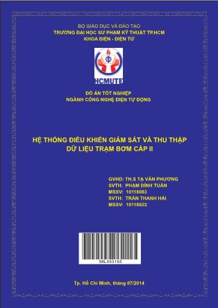 Đồ án Hệ thống điều khiển giám sát và thu thập dữ liệu trạm bơm cấp II (Phần 1)