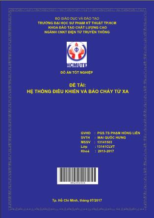 Đồ án Hệ thống điều khiển và báo cháy từ xa (Phần 1)
