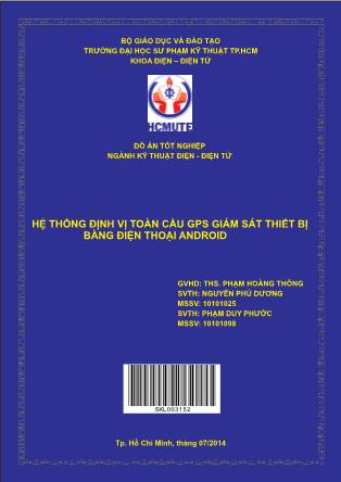 Đồ án Hệ thống định vị toàn cầu GPS giám sát thiết bị bằng điện thoại android (Phần 1)