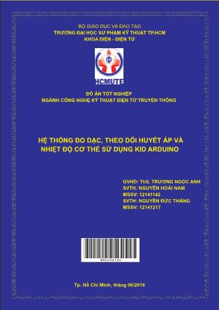 Đồ án Hệ thống đo dạc, theo dõi huyết áp và nhiệt độ cơ thể sử dụng Kid Arduino (Phần 1)