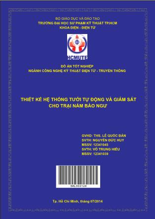 Đồ án Hiết kế hệ thống tưới tự động và giám sát cho trại nấm bào ngư (Phần 1)