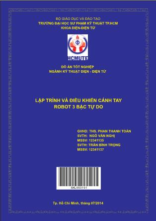 Đồ án Lập trình và điều khiển cánh tay robot 3 bậc tự do (Phần 1)