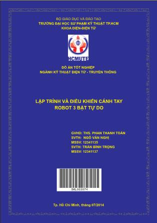 Đồ án Lập trình và điều khiển cánh tay robot 3 bật tự do (Phần 1)