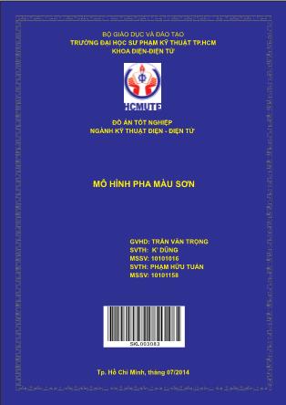 Đồ án Mô hình pha màu sơn (Phần 1)