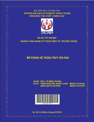 Đồ án Mô phỏng hệ thống truy vấn ảnh (Phần 1)