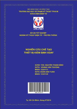 Đồ án Nghiên cứu chế tạo thiết bị kiểm định xoay (Phần 1)