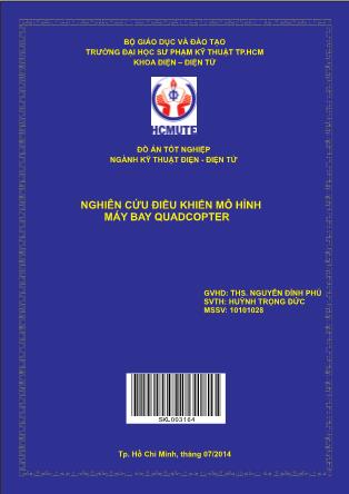 Đồ án Nghiên cứu ðiều khiển mô hình máy bay quadcopter (Phần 1)