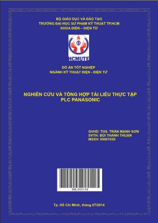 Đồ án Nghiên cứu và tổng hợp tài liều thực tập PLC Panasonic (Phần 1)