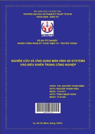 Đồ án Nghiên cứu và ứng dụng màn hình 4D systems vào điều khiển trong công nghiệp (Phần 1)