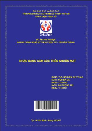 Đồ án Nhận dạng cảm xúc trên khuôn mặt (Phần 1)