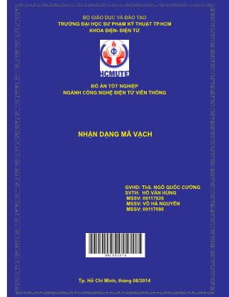 Đồ án Nhận dạng mã vạch (Phần 1)