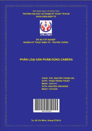 Đồ án Phân loại sản phẩm dùng camera (Phần 1)