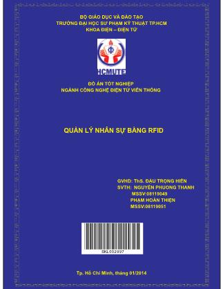 Đồ án Quản lý nhân sự bằng RFID (Phần 1)