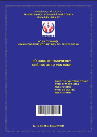 Đồ án Sử dụng Kit Raspberry chế tạo xe tự vận hành (Phần 1)