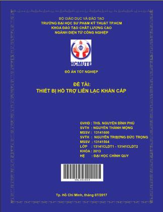 Đồ án Thiết bị hỗ trợ liên lạc khẩn cấp (Phần 1)